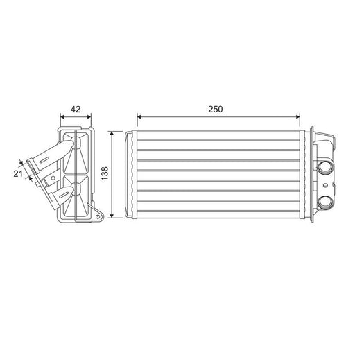 Valeo Heater Matrix Core Heat Exchanger 811619