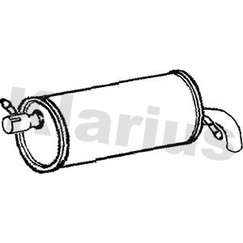 Klarius Box With Tail Pipe Rear fits Ford Galaxy I 1995-2006 2.0 2.8