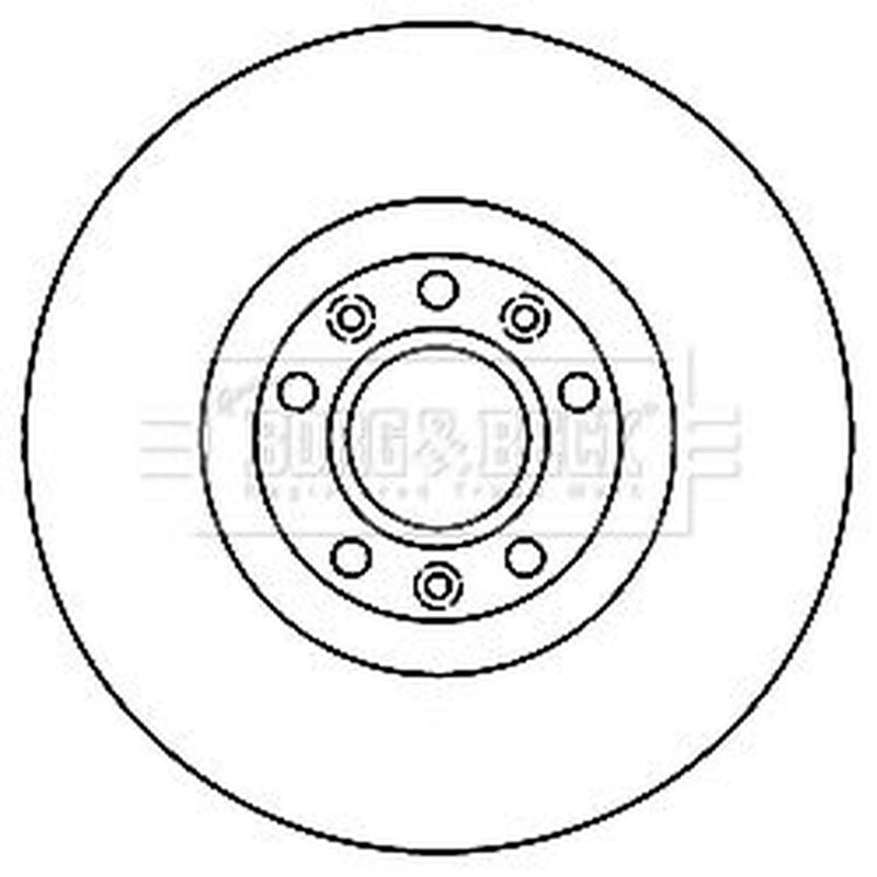 Borg & Beck Front Brake Vented Discs & Pads fits Peugeot Rcz 2010-2015 1.6 2.0
