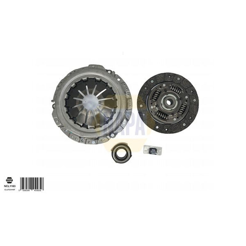 NAPA Clutch Kit Set 3pc fits Hyundai I10 II 2013-2019 1.2