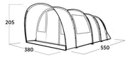 Easy Camp Skarvan 6 Pole Tent Blue 6 Person Easy Camp - Dynamic Drive