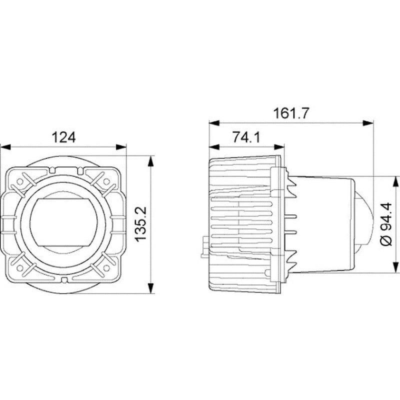Hella Headlamp De-Es A/F Md12/24 1AL Front 1AL 015 318-031 1AL 015 318-031