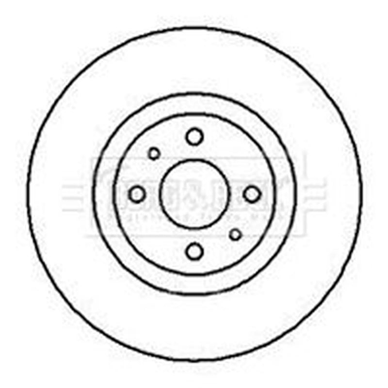 Borg & Beck Front Brake Vented Discs & Pads fits Fiat Panda 2014-2015 1.3