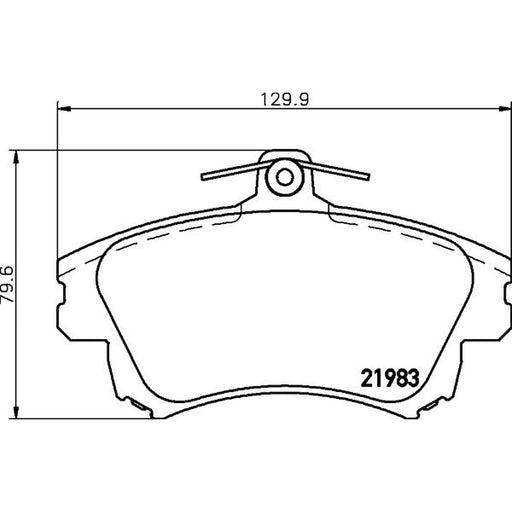 DON Front Brake Pad Set fits Mitsubishi Carisma 1995-2006 1.3 1.6 1.8 1.9 2.0