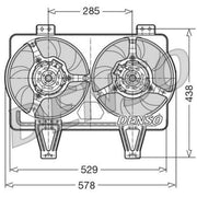 Denso Engine Cooling Fan DER01016