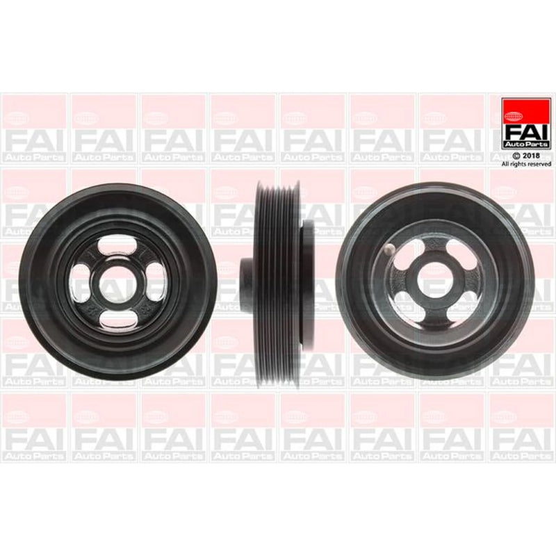 FAI Crank Shaft Belt Pulley fits Ford B-Max 2012-2017 1.4 1.6