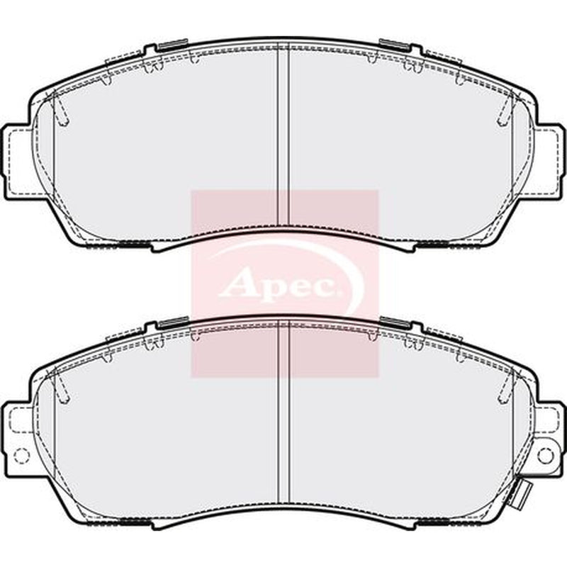 Apec Front Brake Vented Discs & Pads fits Honda Cr-V V 2016-2023 1.5 2.0
