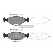 Textar Brake Pad Set 2119303