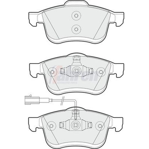 Fahren Front Brake Pad Set FBP3273
