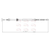 Apec Handbrake Cable Right Rear CAB1097