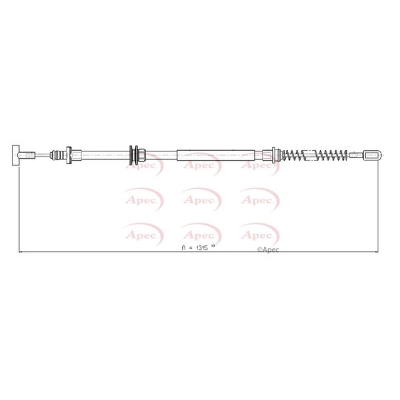 Apec Handbrake Cable Right Rear CAB1097