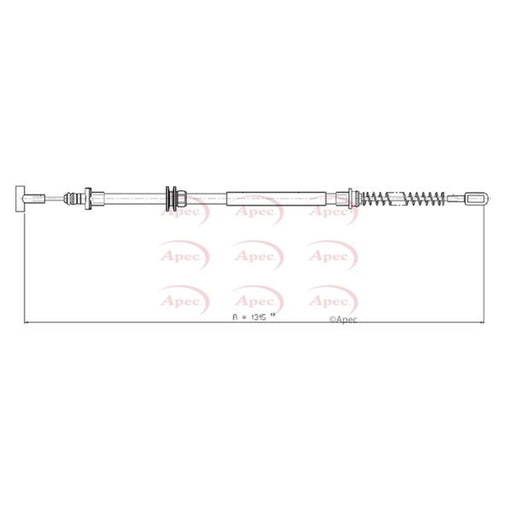 Apec Handbrake Cable Right Rear CAB1097