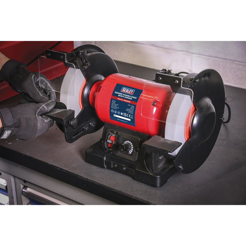 Sealey Bench Grinder200mm Variable Speed BG200WVS Sealey - Dynamic Drive