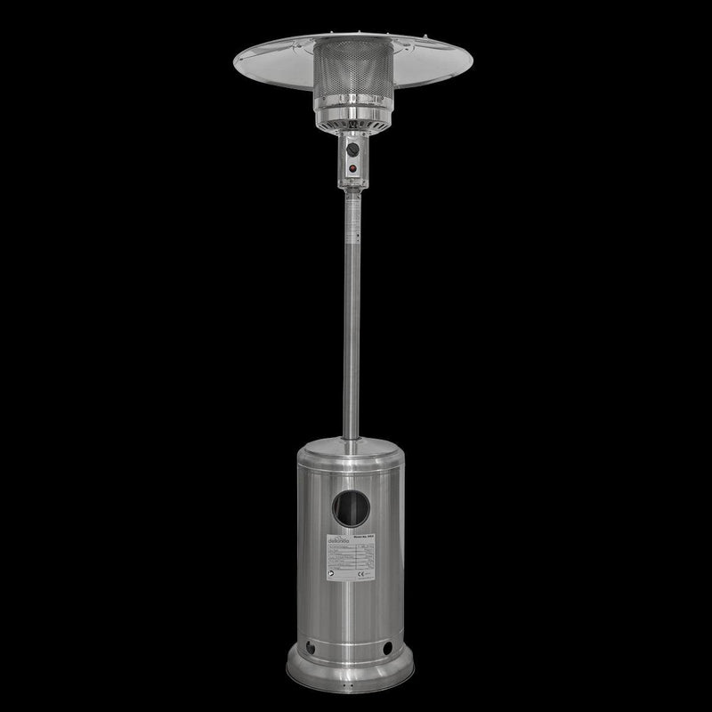 Dellonda 13kW Stainless Steel Commercial Gas Outdoor Garden Patio Heater Wheels Dellonda - Dynamic Drive