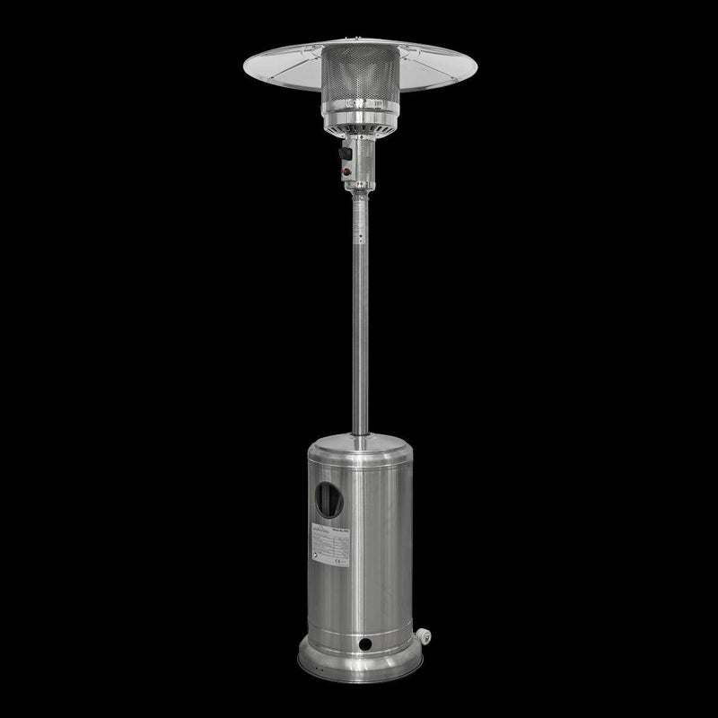 Dellonda 13kW Stainless Steel Commercial Gas Outdoor Garden Patio Heater Wheels Dellonda - Dynamic Drive