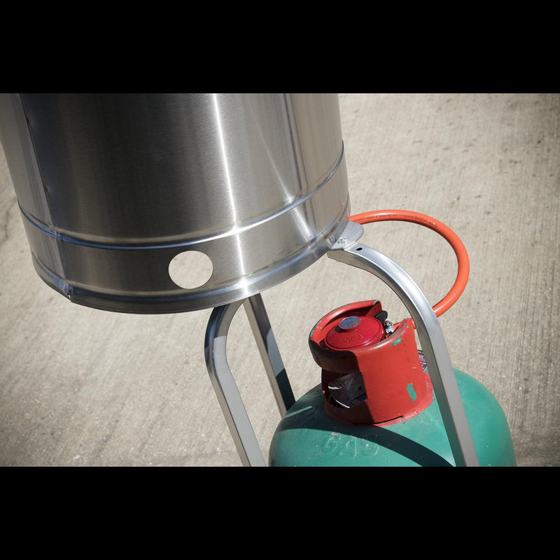 Dellonda 13kW Stainless Steel Commercial Gas Outdoor Garden Patio Heater Wheels Dellonda - Dynamic Drive