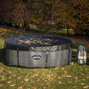 Dellonda 2-4 Person Inflatable Hot Tub Spa with Smart Pump - Rattan Effect Dellonda - Dynamic Drive