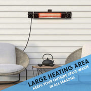 Dellonda 2000W Infrared Outdoor Patio Heater with Speakers Dellonda - Dynamic Drive
