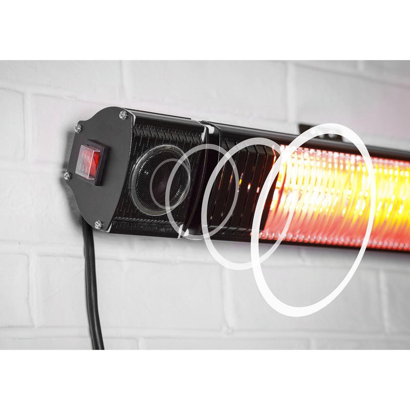 Dellonda 2000W Infrared Outdoor Patio Heater with Speakers Dellonda - Dynamic Drive