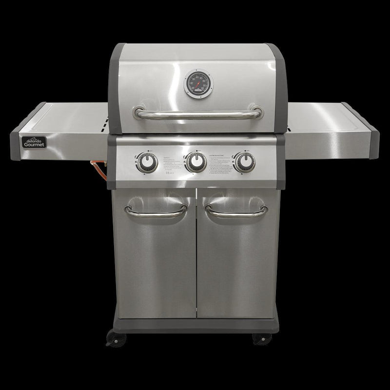 Dellonda 3 Burner Deluxe Gas BBQ Dellonda - Dynamic Drive