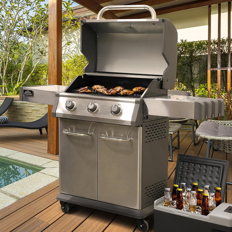 Dellonda 3 Burner Deluxe Gas BBQ Dellonda - Dynamic Drive
