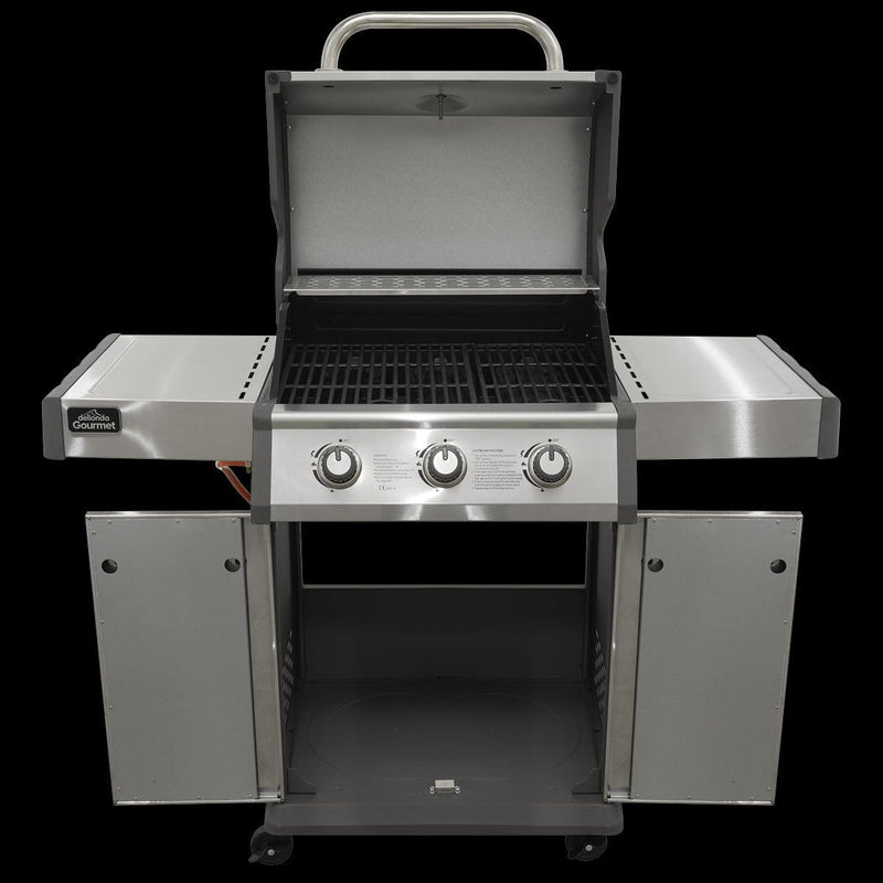 Dellonda 3 Burner Deluxe Gas BBQ Dellonda - Dynamic Drive