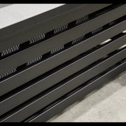 Dellonda 35" Square Outdoor Fire Pit Black Dellonda - Dynamic Drive