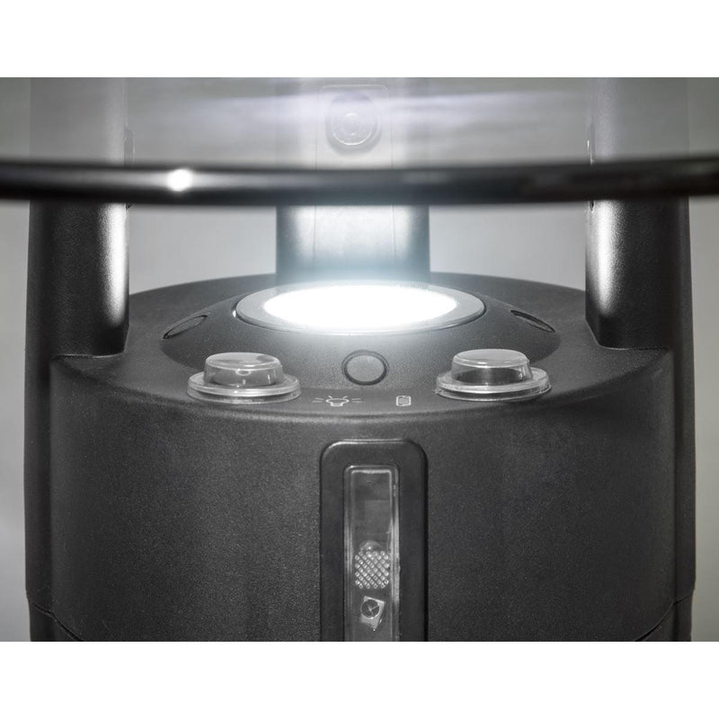 Dellonda Bistro Table with 1200W Heater - Black/Stainless Steel Dellonda - Dynamic Drive