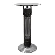 Dellonda Bistro Table with 1600W Heater - Black Stainless Steel Dellonda - Dynamic Drive