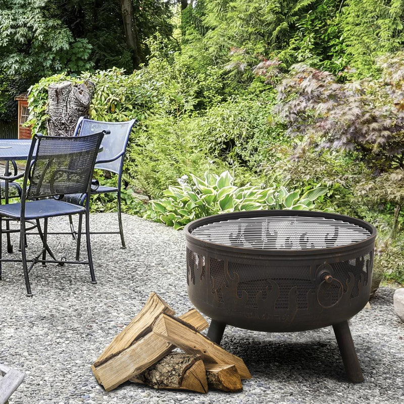 Dellonda Deluxe Outdoor Firepit Dellonda - Dynamic Drive