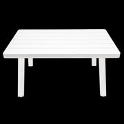 Dellonda Kyoto White 3 Piece Outdoor Garden Corner Sofa & Coffee Table Set Dellonda - Dynamic Drive