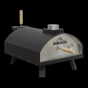 Dellonda Portable Wood-Fired 14" Pizza Oven and Smoking Oven Black/Stainless Steel Dellonda - Dynamic Drive