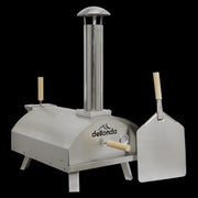Dellonda Portable Wood-Fired Pizza Oven and Smoking Oven Stainless Steel Dellonda - Dynamic Drive