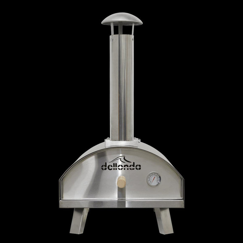 Dellonda Portable Wood-Fired Pizza Oven and Smoking Oven Stainless Steel Dellonda - Dynamic Drive