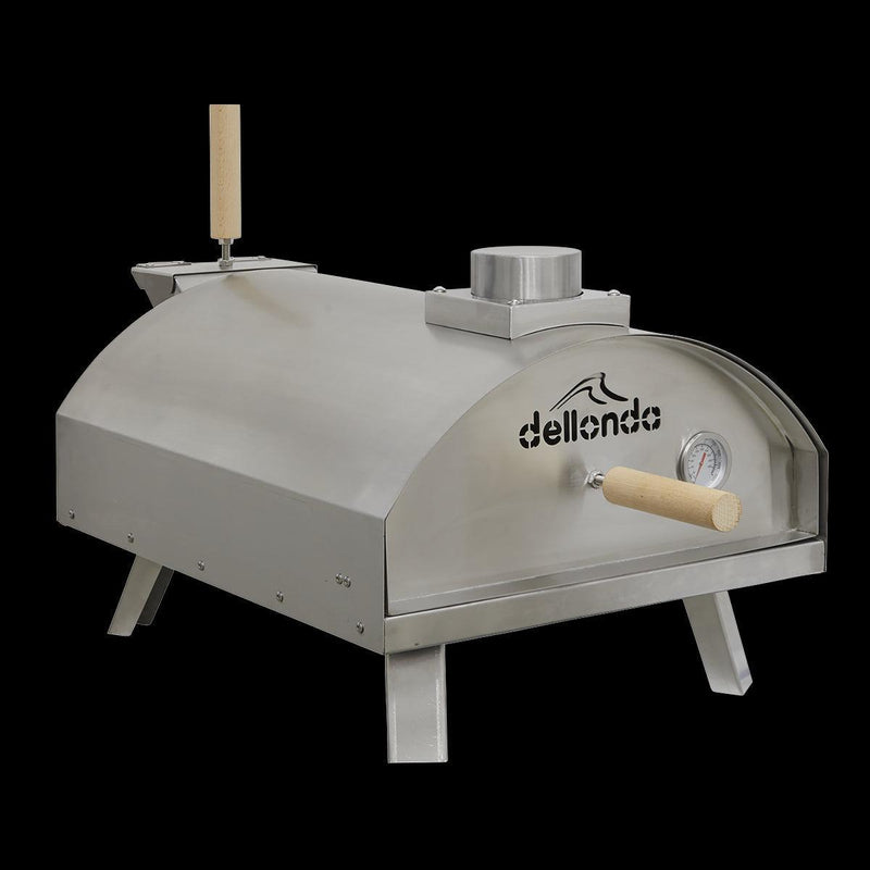 Dellonda Portable Wood-Fired Pizza Oven and Smoking Oven Stainless Steel Dellonda - Dynamic Drive
