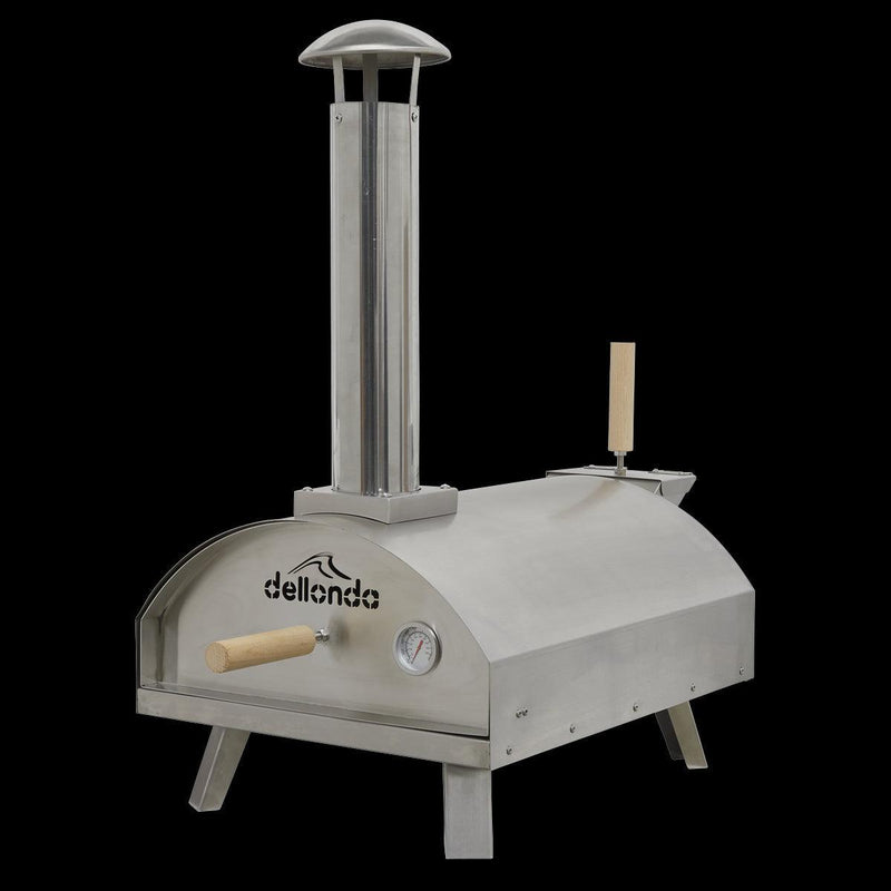 Dellonda Portable Wood-Fired Pizza Oven and Smoking Oven Stainless Steel Dellonda - Dynamic Drive