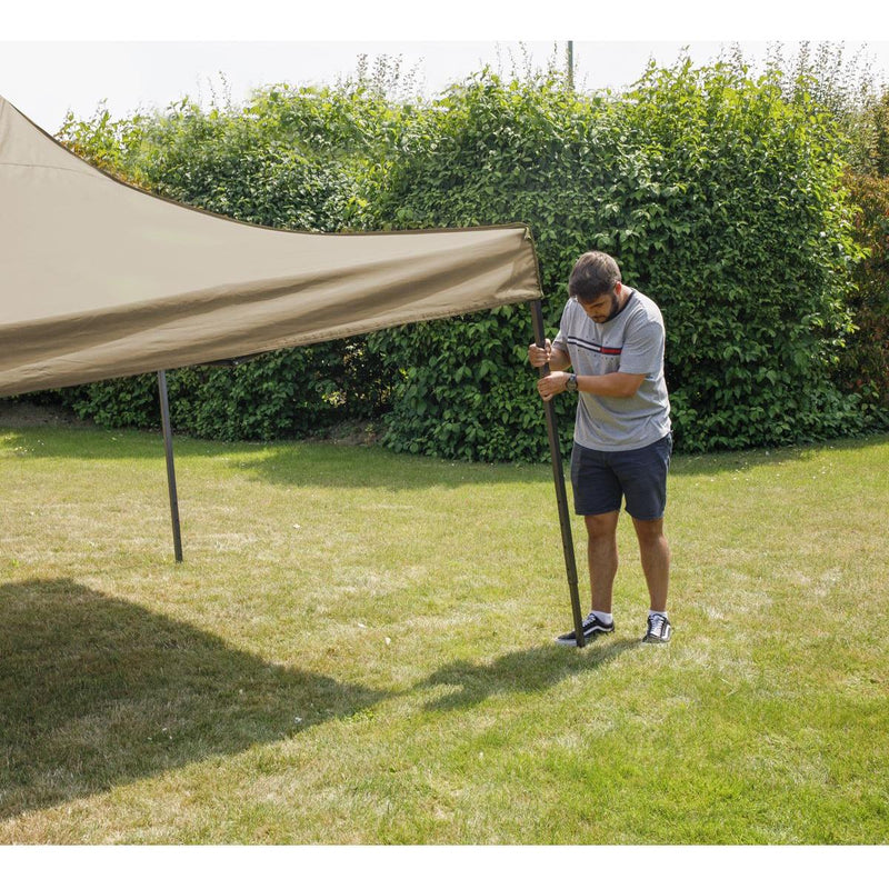Dellonda Premium 3 x 3m Pop-Up Gazebo - Beige Dellonda - Dynamic Drive