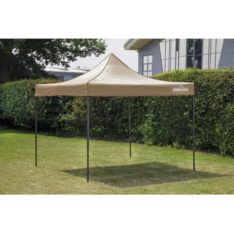 Dellonda Premium 3 x 3m Pop-Up Gazebo - Beige Dellonda - Dynamic Drive