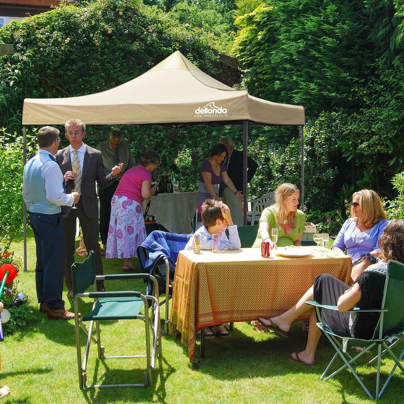 Dellonda Premium 3 x 3m Pop-Up Gazebo - Beige Dellonda - Dynamic Drive