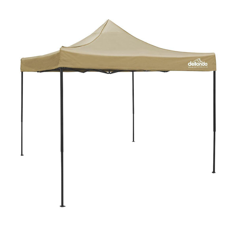 Dellonda Premium 3 x 3m Pop-Up Gazebo - Beige Dellonda - Dynamic Drive