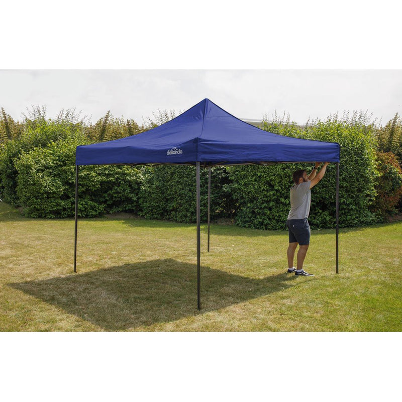 Dellonda Premium 3 x 3m Pop-Up Gazebo - Blue Dellonda - Dynamic Drive