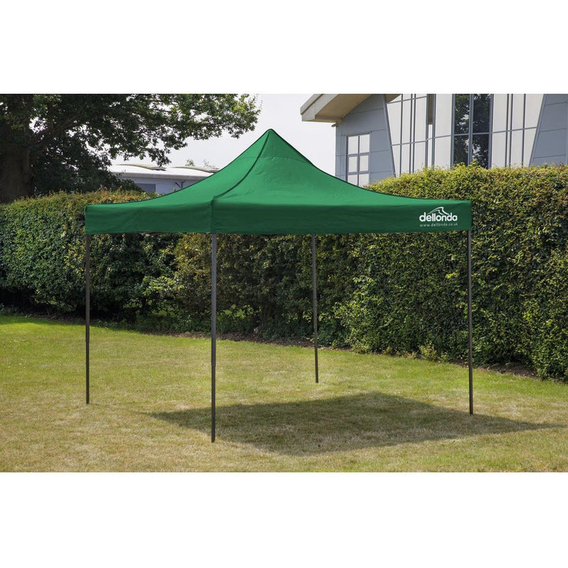 Dellonda Premium 3 x 3m Pop-Up Gazebo - Dark Green Dellonda - Dynamic Drive