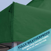 Dellonda Premium 3 x 3m Pop-Up Gazebo - Dark Green Dellonda - Dynamic Drive
