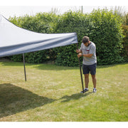 Dellonda Premium 3 x 3m Pop-Up Gazebo - Grey Dellonda - Dynamic Drive