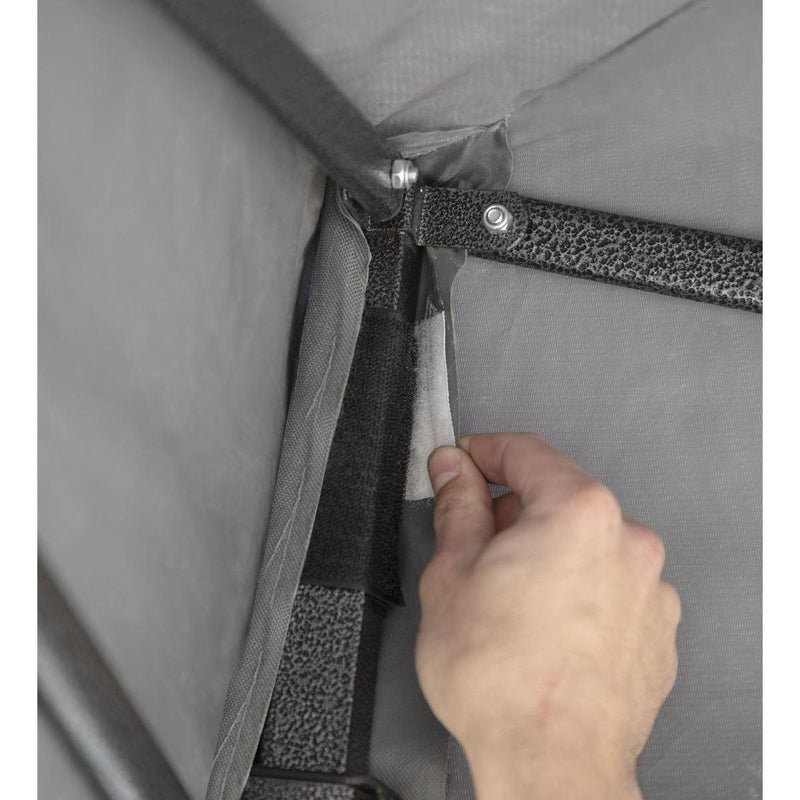 Dellonda Premium 3 x 3m Pop-Up Gazebo - Grey Dellonda - Dynamic Drive