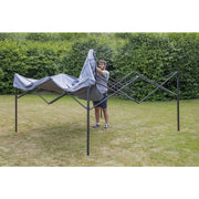 Dellonda Premium 3 x 3m Pop-Up Gazebo - Grey Dellonda - Dynamic Drive