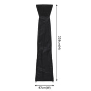 Dellonda Water-Resistant Tower Patio Heater Cover - Black Dellonda - Dynamic Drive