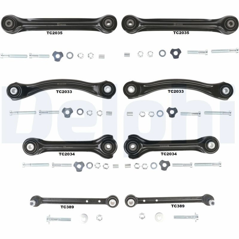 Delphi 8 x Control Arm Repair Kit Rear fits Mercedes-Benz 124 1984-1993