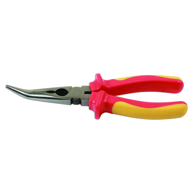 Laser Insulated Bent Nose Pliers 200mm 7570 Laser - Dynamic Drive