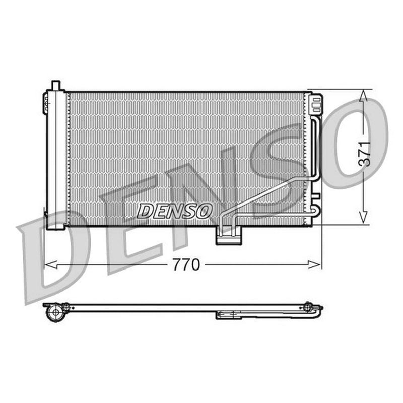 Denso Air Conditioning Condenser fits Mercedes-Benz C-Class 2000-2008